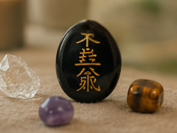 An example of crystals I use to increase focus and target particular healing energies. 
