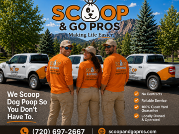 Scoop & Go Pros technicians and trucks, Longmont CO