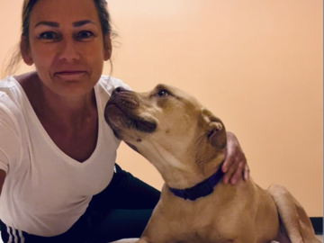 Animal Reiki client