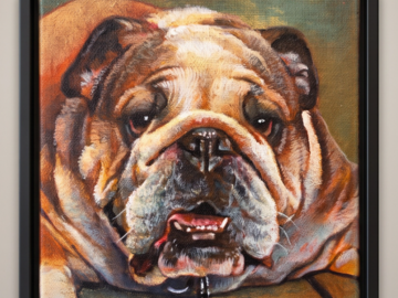 Portrait of an English Bulldog