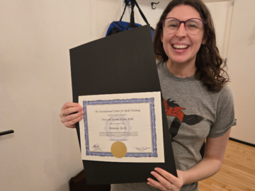 Me with my certification 