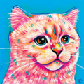 Miniature Handmade Acrylic Pet Portrait Art - Winter Hill, MA