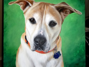 Pet Portrait Painting Example