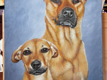 Pet Portrait Painting Example