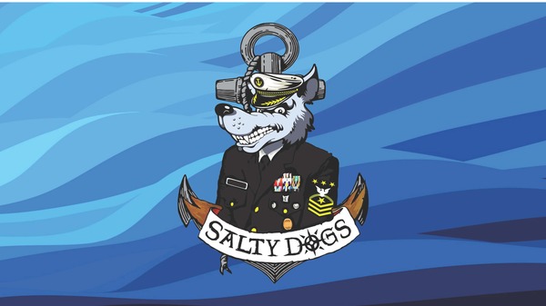 Water background with salty