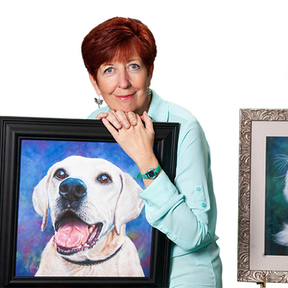Playful Pet Portraits by Rae Marie - Pet Painter Artist -Osteen, FL