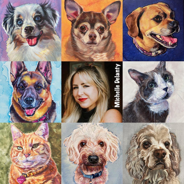 Soulful Pet Portraits (Custom Watercolor Paintings)   - Nationwide