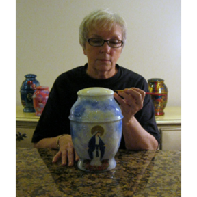 Seattle WA - Custom Hand Painted Cremation Urns  - Nationwide