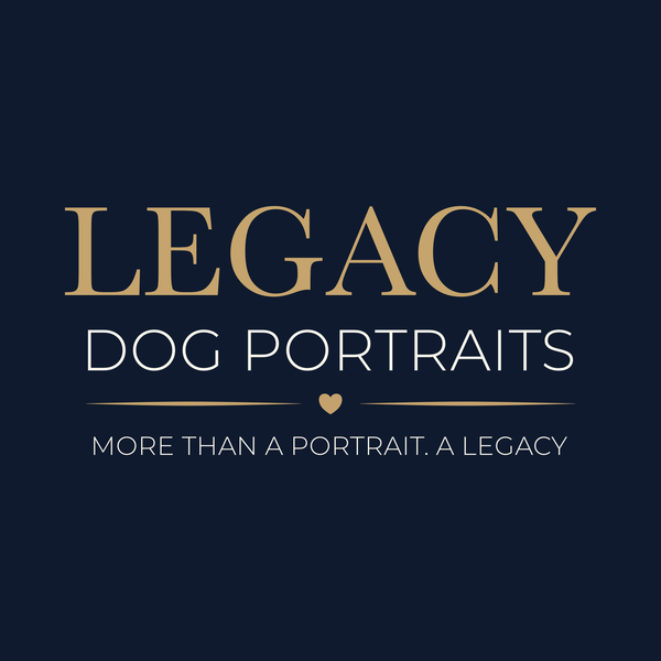 Legacy dog portraits logo   navy master