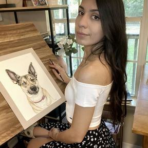 Watercolor Pet Portraits - Houston, TX -Houston, TX