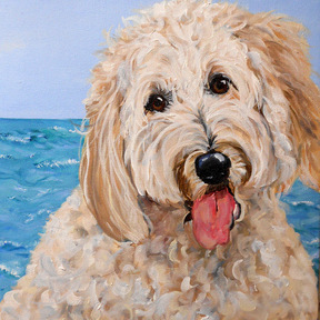Oil Painting Pet Portrait From Your Photos -Prospect Park, PA