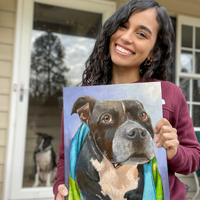 Custom Pet Portrait Oil Painting - Nationwide