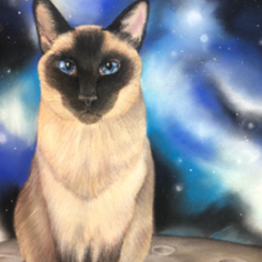 Hand-drawn Pastel Pet Portrait Artist - Baltimore, MD